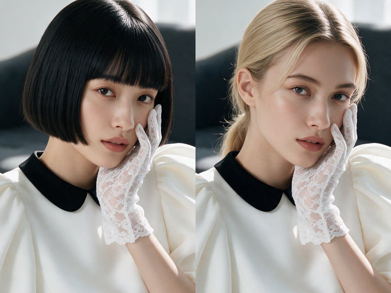 海外向けカタログのモデルを現地の人物に差し替える