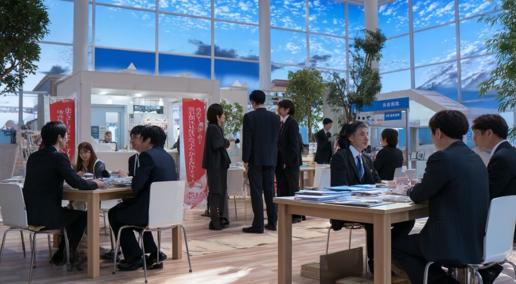 展示会・ショールームでの閲覧・配布