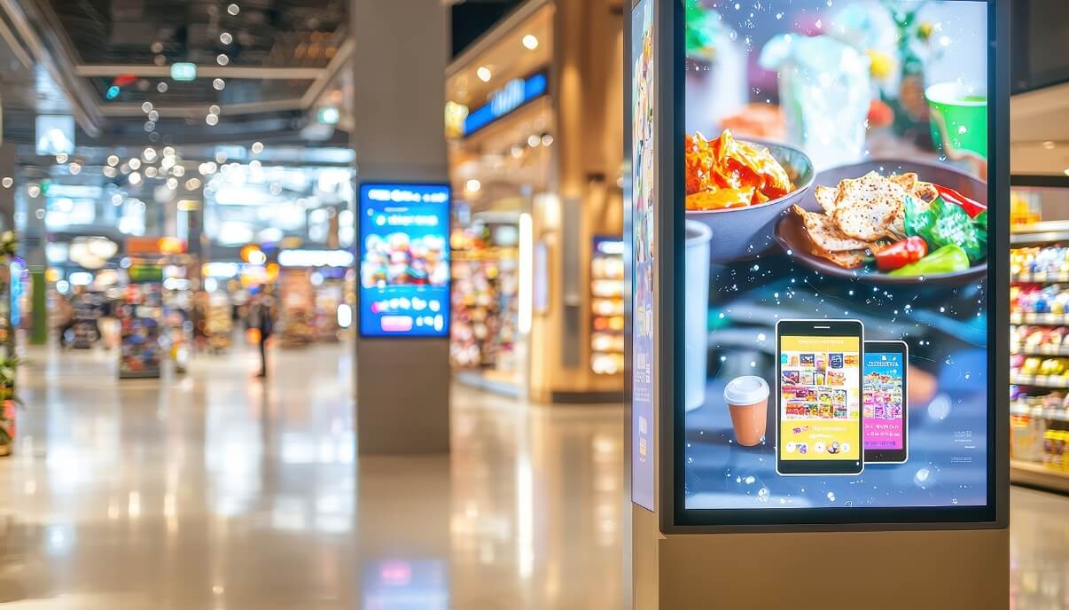 店舗・施設・設置場所に応じた、視認性の高い情報発信