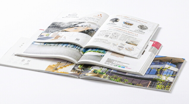 事例集・施工事例集のデザイン制作