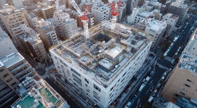 ドローン空撮動画・タイムラプス建設映像