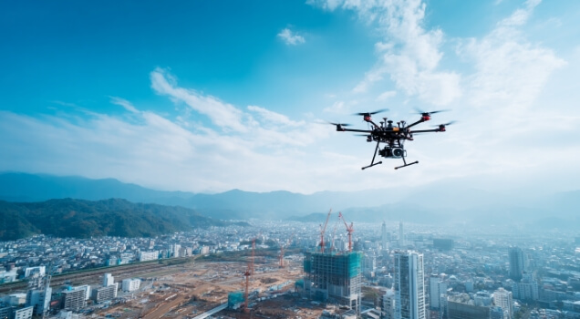 不動産物件・開発エリアの空撮動画