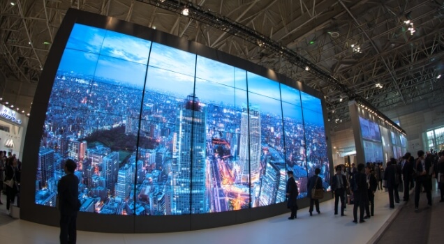 展示会・イベント会場でのアイキャッチ映像