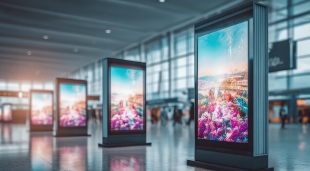 公共施設のサイネージ・館内放映
