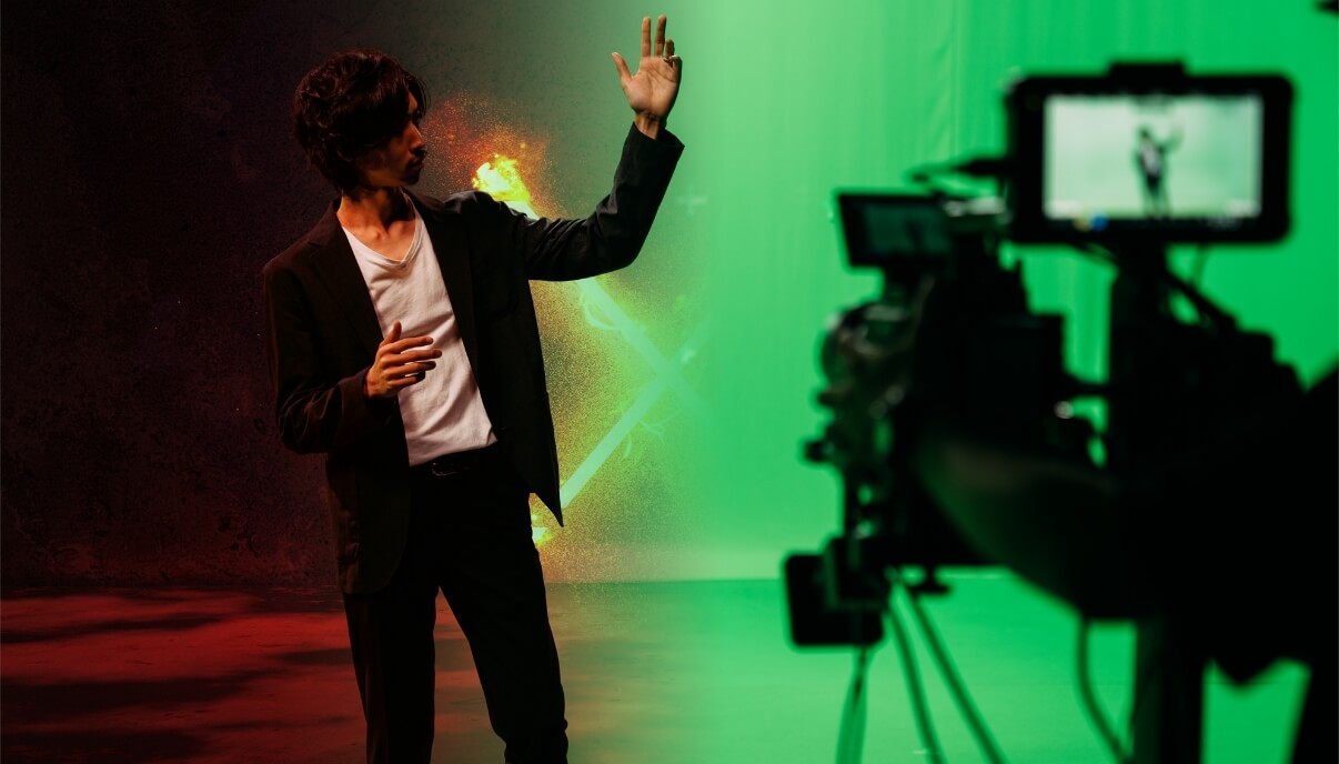 クロマキー×リアルタイム編集