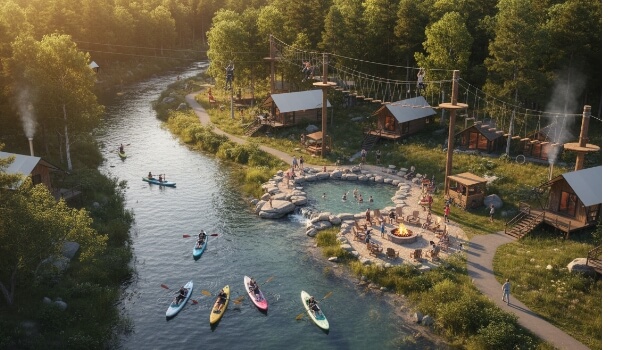 アウトドア・レジャー施設の紹介動画