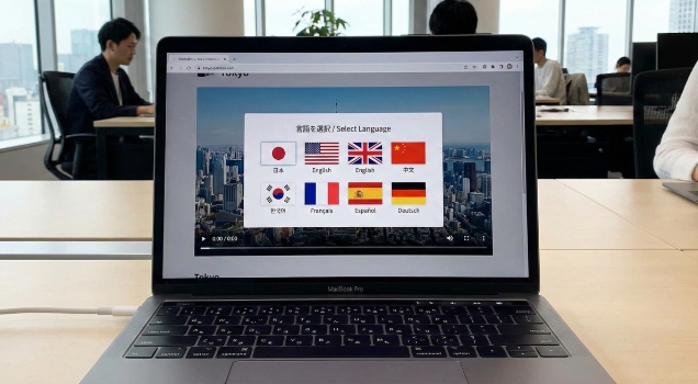 多言語サイトでの海外取引先への紹介ツール