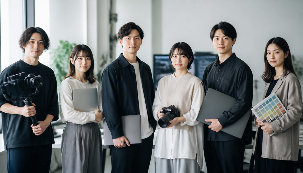 約60名のクリエイターによる内製率約95%の制作体制
