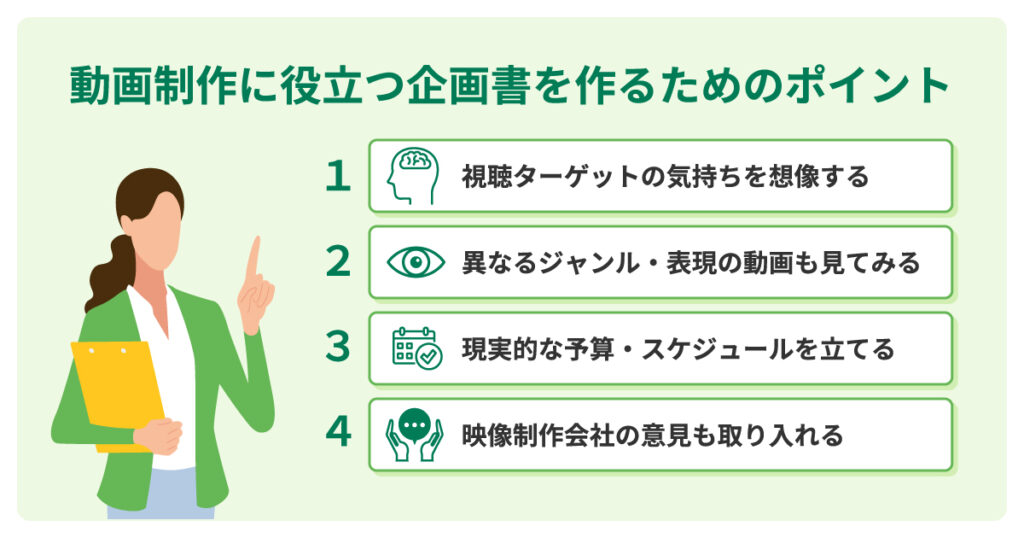 動画制作に役立つ企画書を作るためのポイント