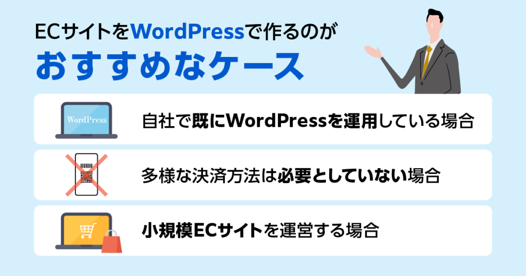 ECサイトをWordPressで作るのがおすすめなケース