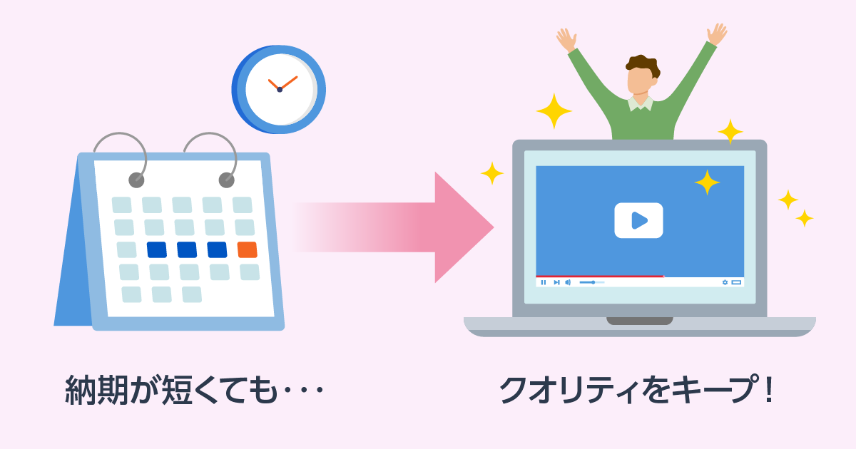 短納期で動画を制作するための7つのポイント