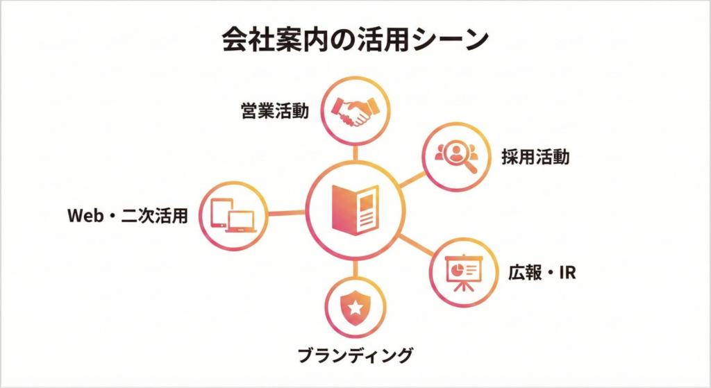 会社案内の主な活用シーンと目的