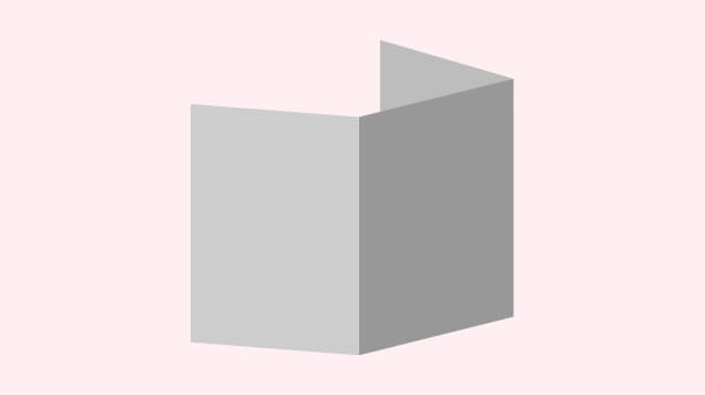 折り加工リーフレット