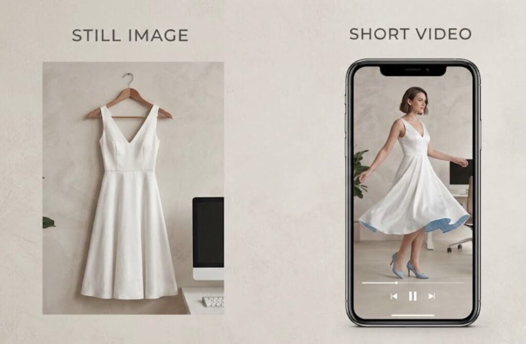 着用イメージや素材の動きをリアルに伝えられる