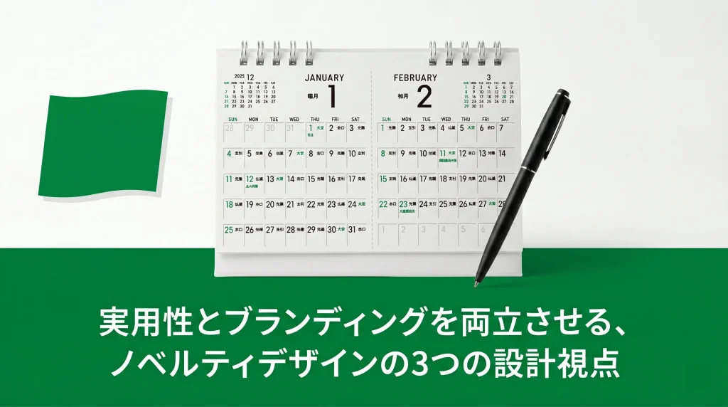 実用性とブランディングを両立させる、ノベルティデザインの3つの設計視点