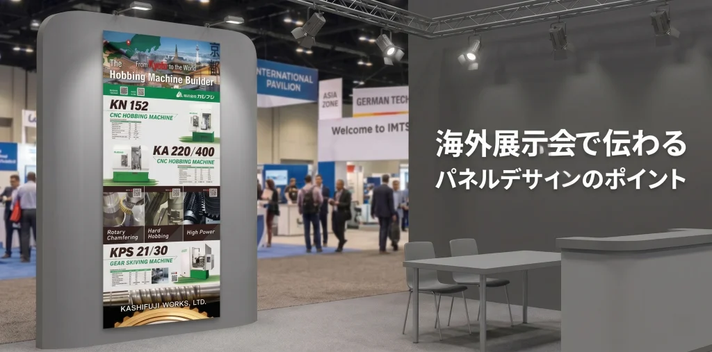海外展示会で伝わるパネルデザインのポイント