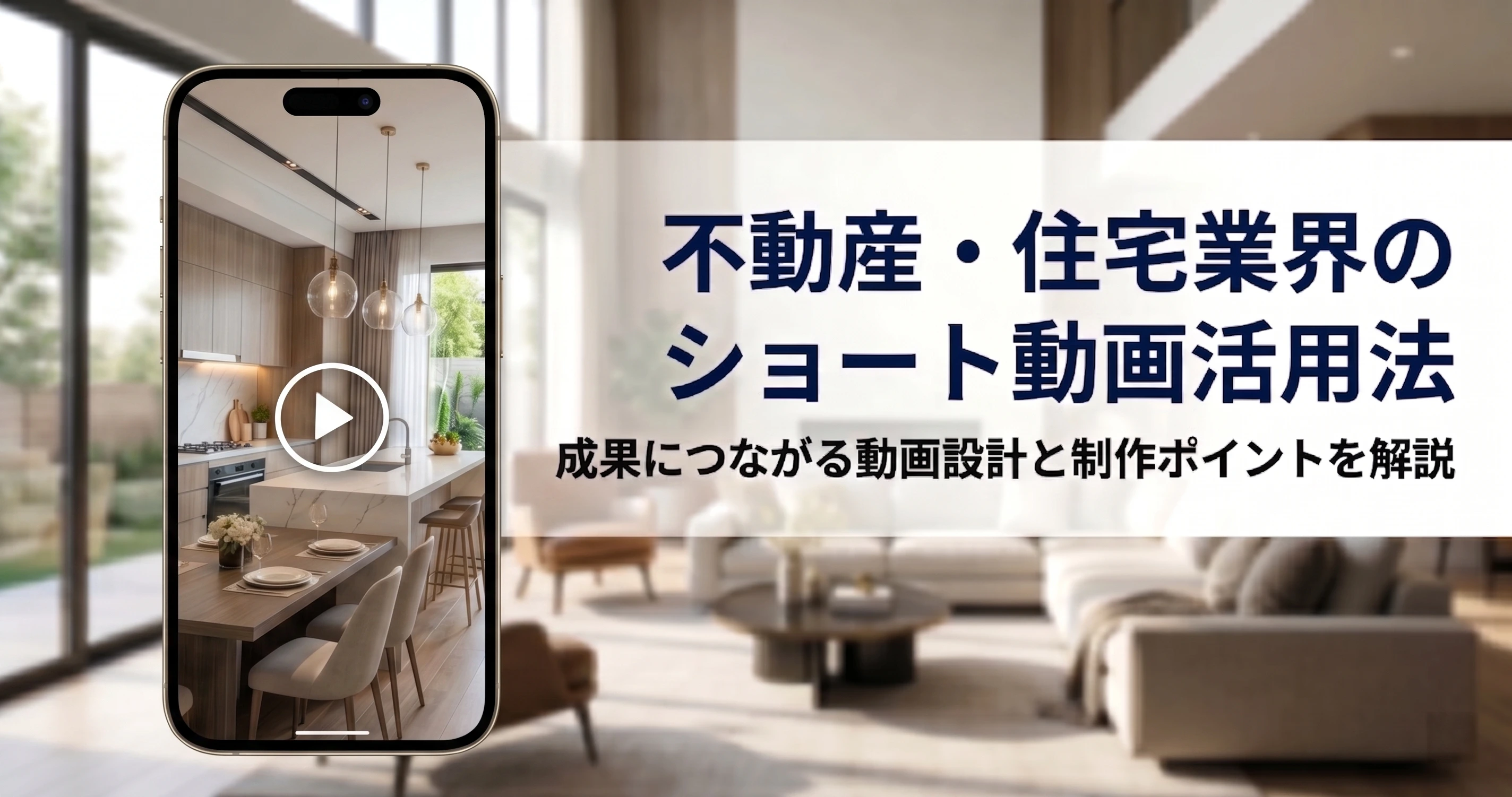 不動産・住宅業界のショート動画活用法｜成果につながる動画設計と制作ポイントを解説