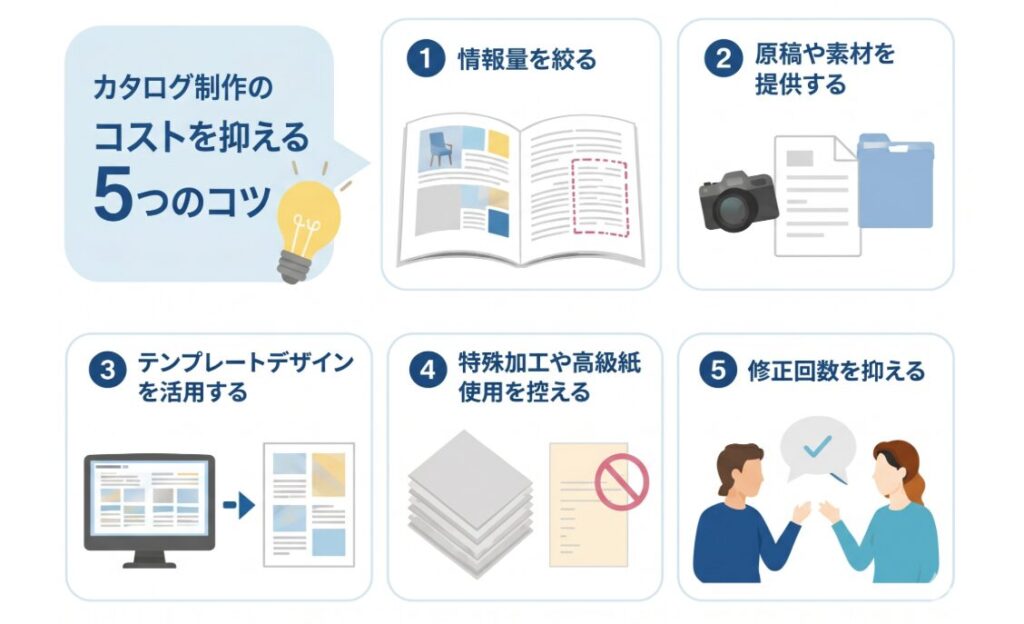 カタログの制作費用を抑えるコツ