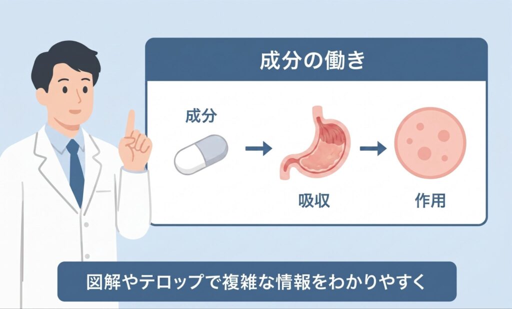 効果や専門的な情報を短尺でわかりやすく伝えやすい