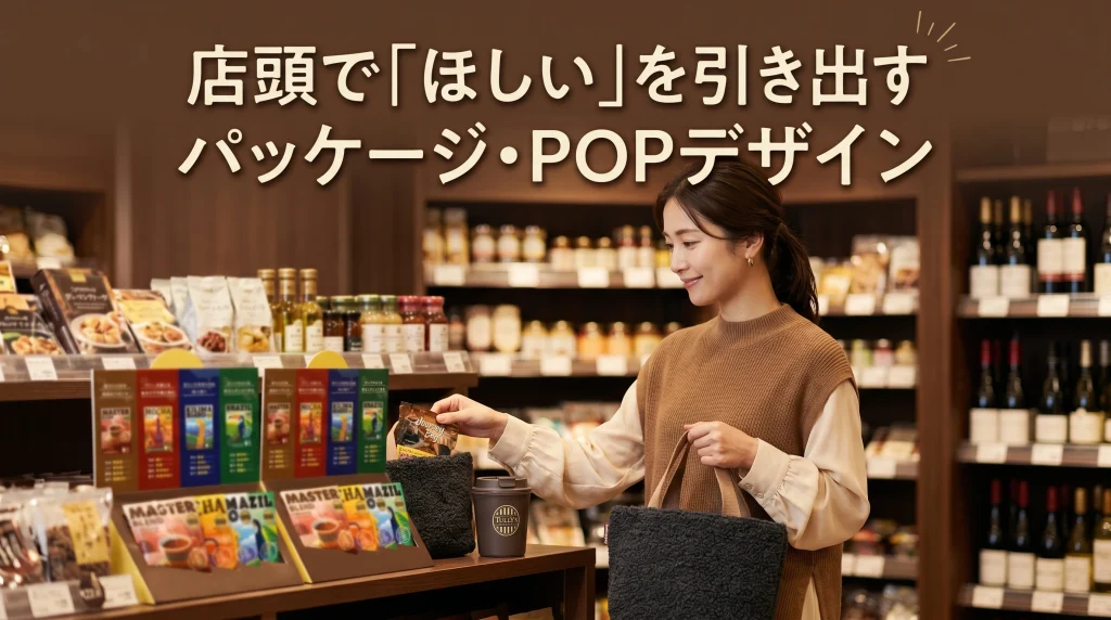 店頭で「ほしい」を引き出すパッケージ・POPデザイン