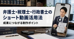 弁護士・税理士・行政書士のショート動画活用法｜成果につながる制作ポイント