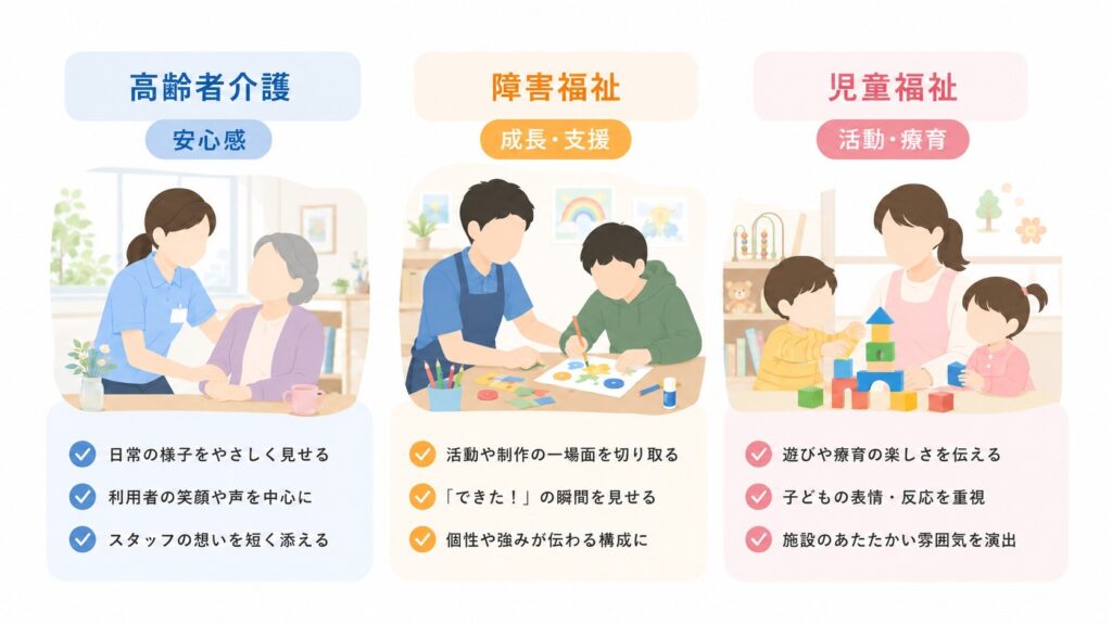 【業態別】福祉・介護のショート動画設計のコツ