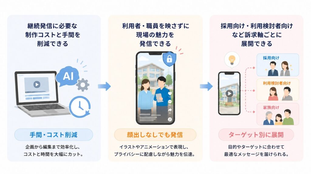 ショート動画制作で生成AIを活用するメリット