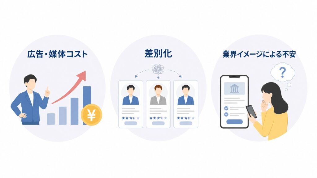 コンサル・人材業界のマーケティングでよくある課題