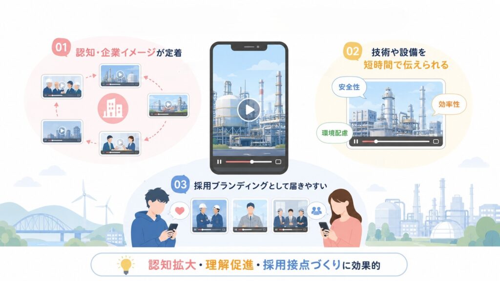 インフラ・エネルギー・化学業界にショート動画が向いている理由