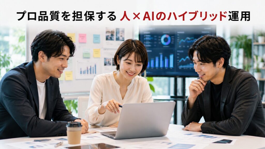 3. プロ品質を担保する人×AIのハイブリッド運用