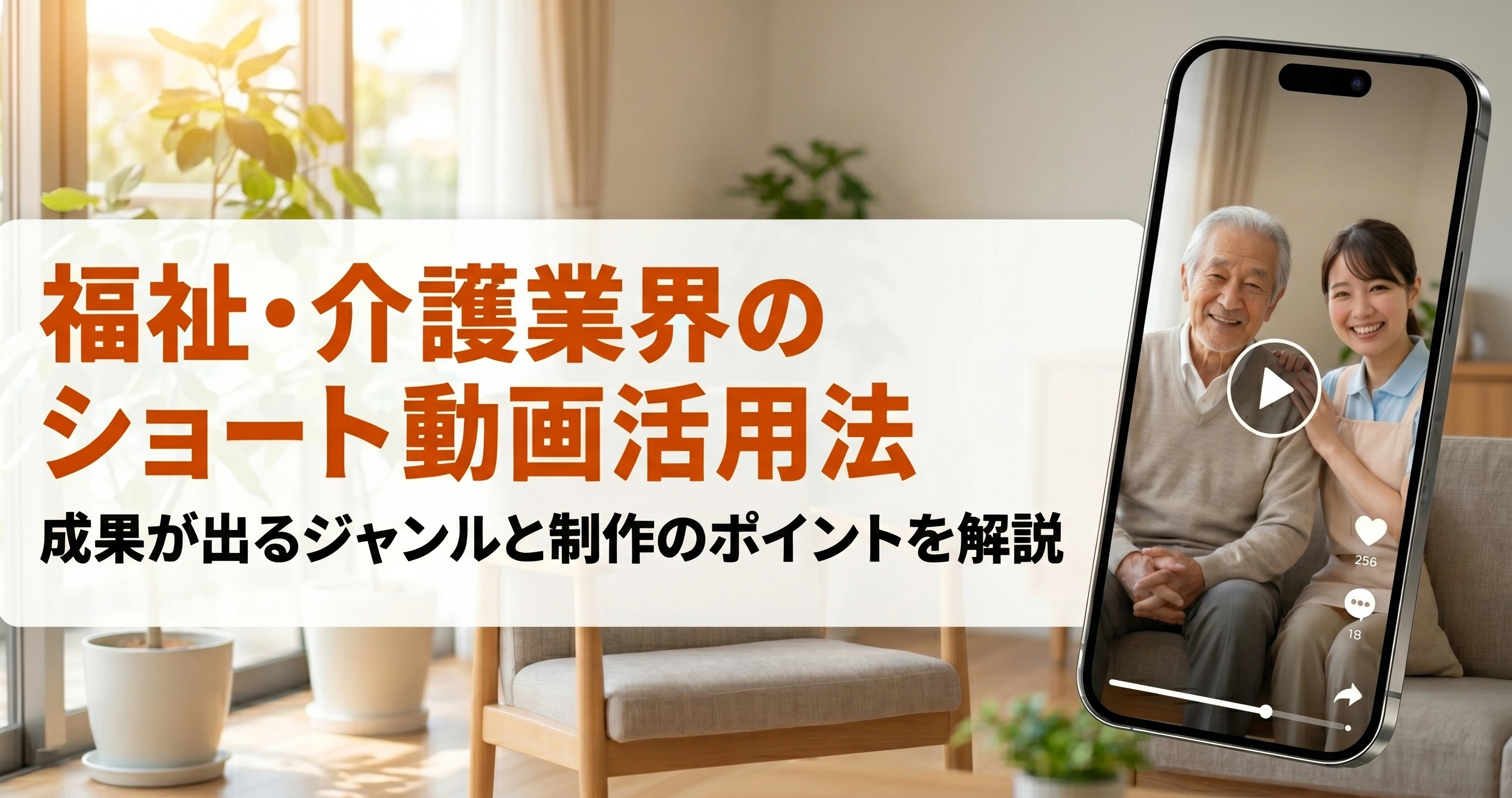 福祉・介護業界のショート動画活用法｜成果が出るジャンルと制作のポイントを解説