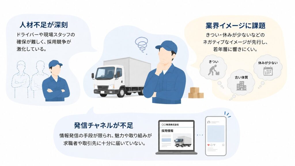 物流・運送業界のマーケティングでよくある課題