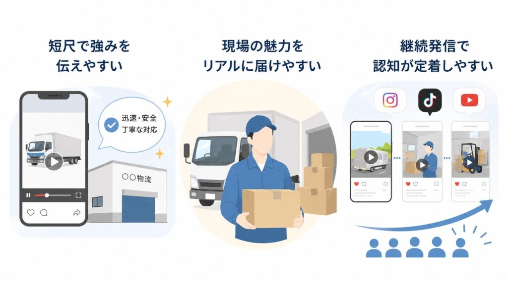 物流・運送業界にショート動画が向いている理由