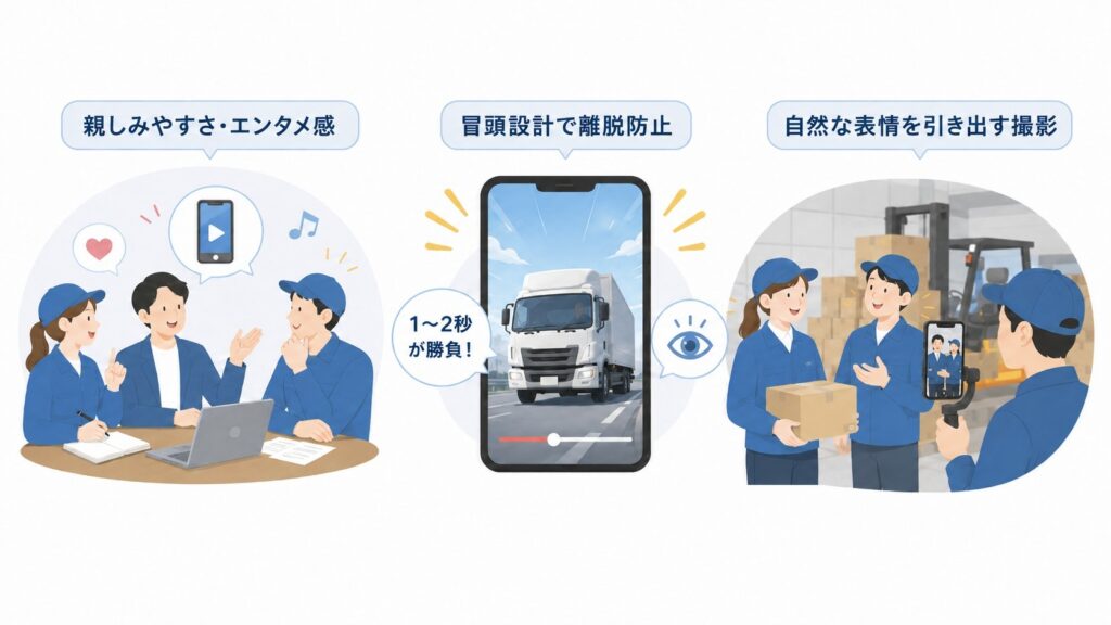 物流・運送業界のショート動画制作で重要なポイント