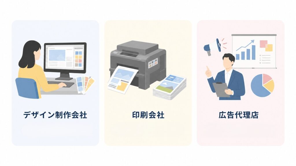 パンフレット制作会社の種類