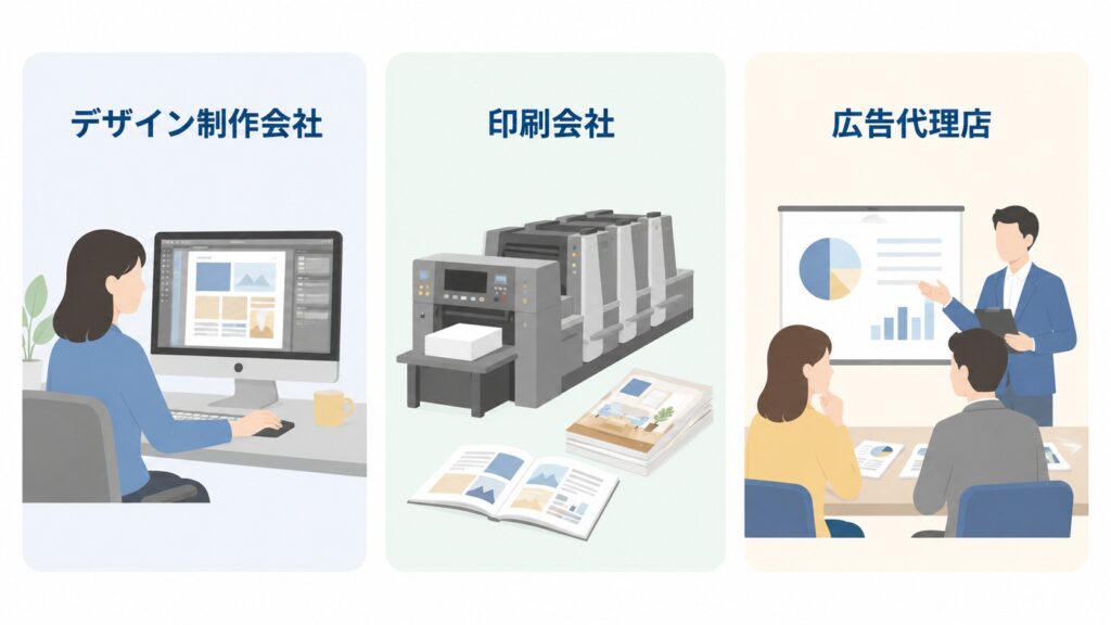 カタログ制作を依頼できる会社の種類