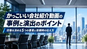 かっこいい会社紹介動画の事例と演出のポイント｜印象を決める5つの要素と依頼時の伝え方