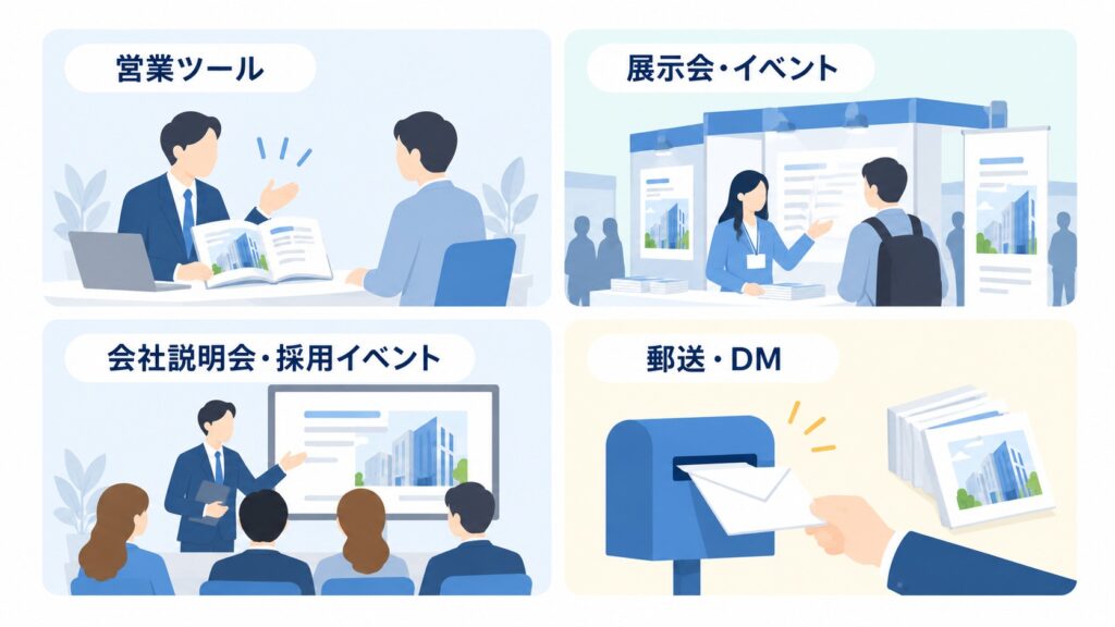 配布シーンから考える形状の選び方