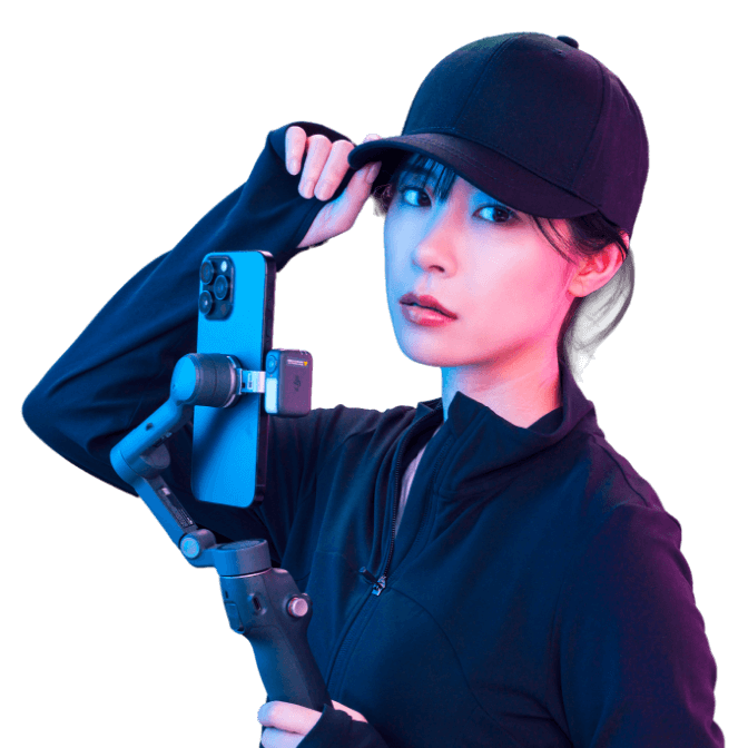 カメラを持った女性